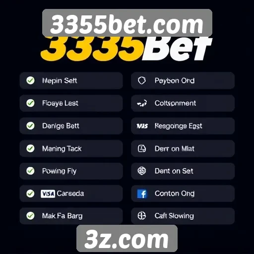 Métodos de pagamento disponíveis em 3355bet